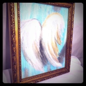 Watercolor painting of Angel Wings